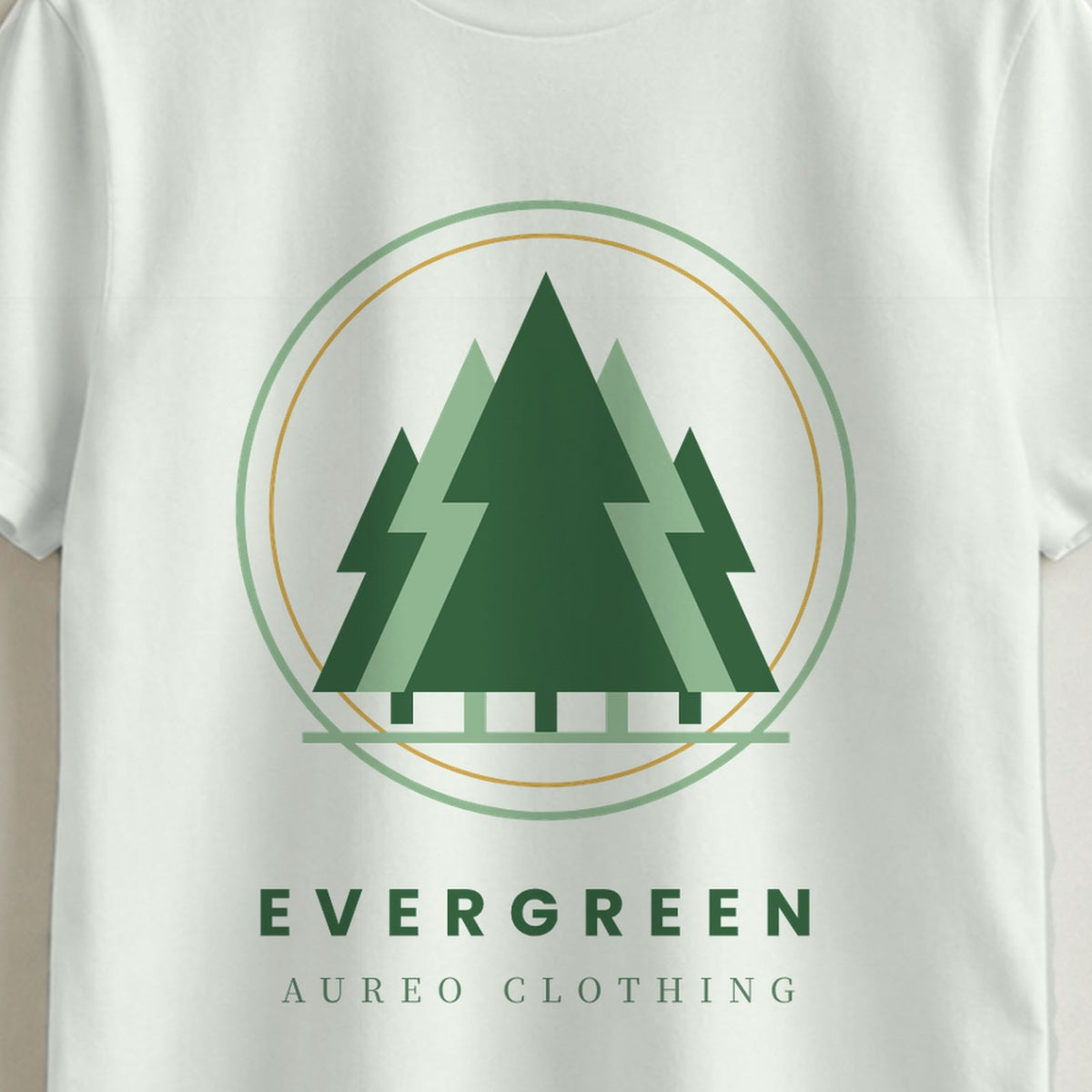 Evergreen T-Shirt – Aureo Clothing (Print-Detail)