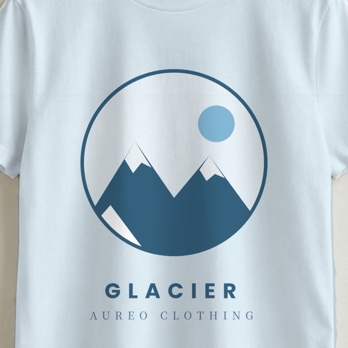 Glacier T-Shirt – Aureo Clothing (Print-Detail)